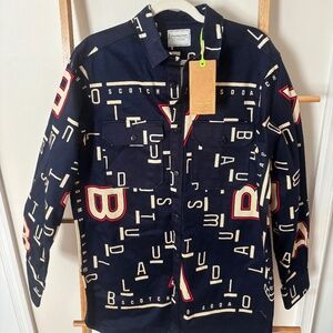 Scotch & Soda Amsterdam Blauw button down size L